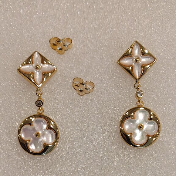 Louis Vuitton Earrings with original backs - Picture 1 of 15